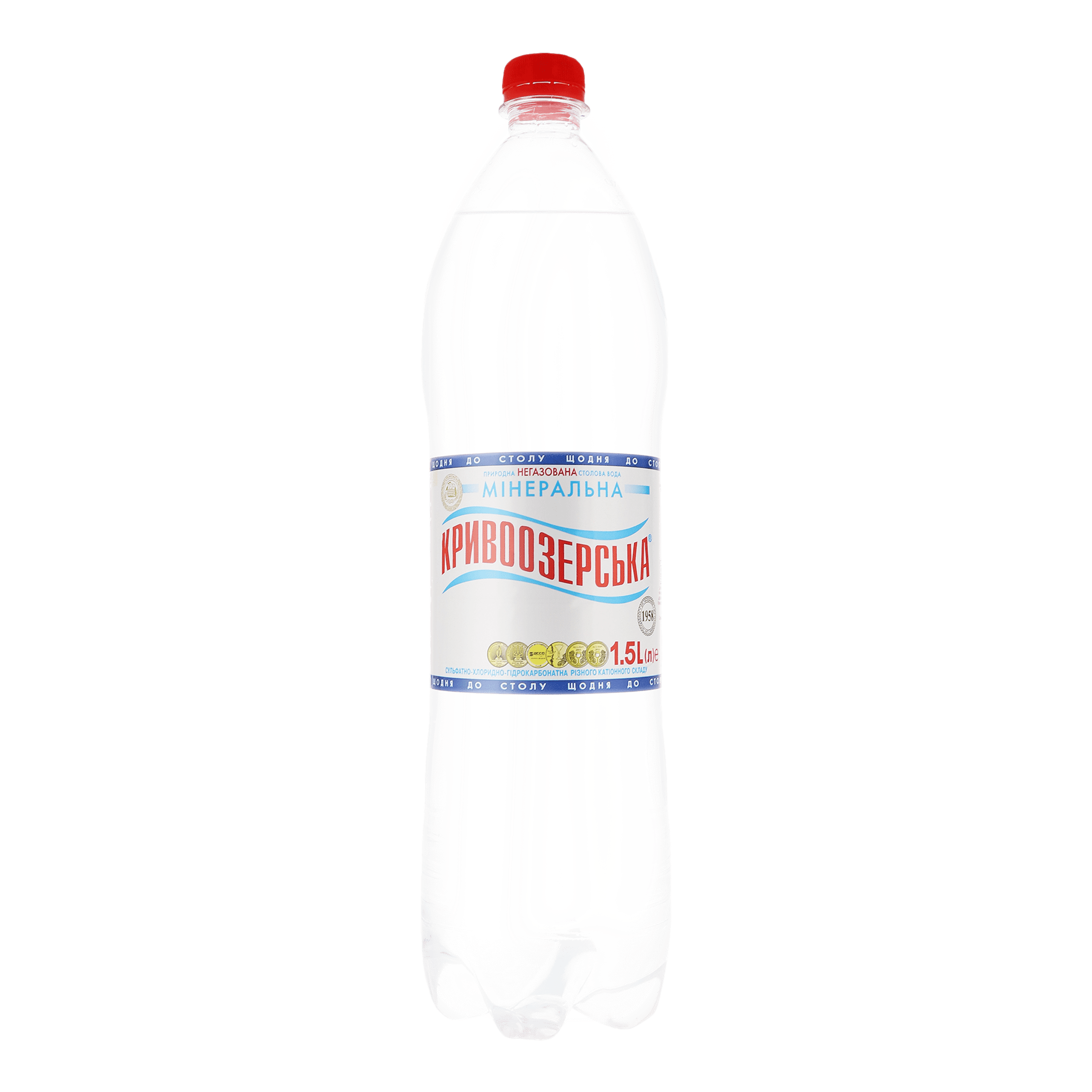 Вода питна і мінеральна "Кривоозерська" пляшка пластикова 1,5 л